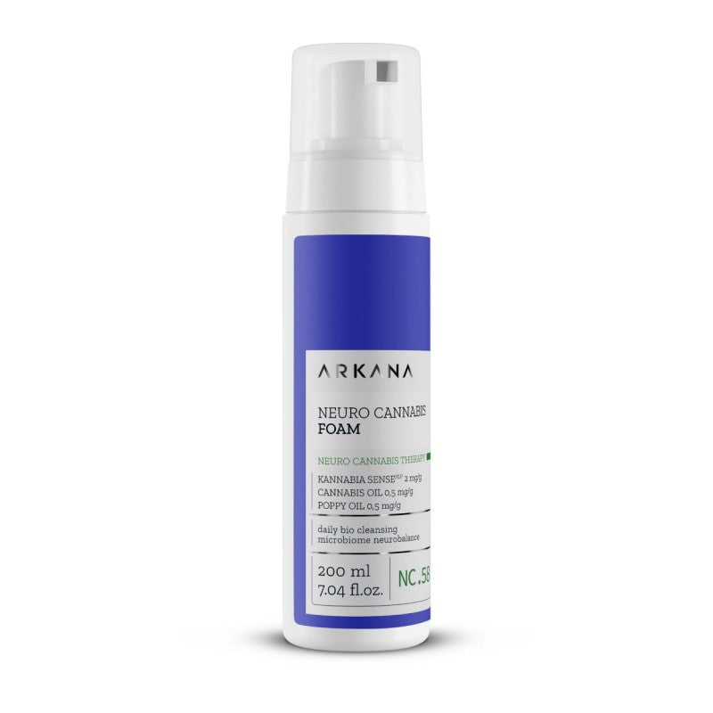 ARKANA Prausimosi putos jautriai odai „Neuro Cannabis Foam“, 200 ml