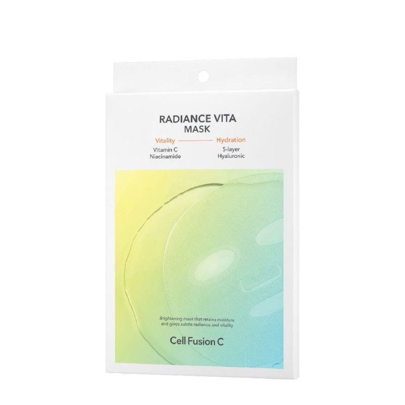 Cell Fusion C Radiance Vita Mask – skaistinančios lakštinės kaukės, 5 vnt.