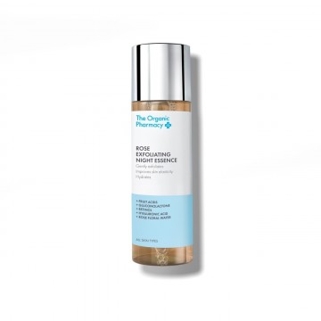 The Organic Pharmacy Rose Exfoliating Night Essence – eksfoliuojanti naktinė esencija, 150 ml