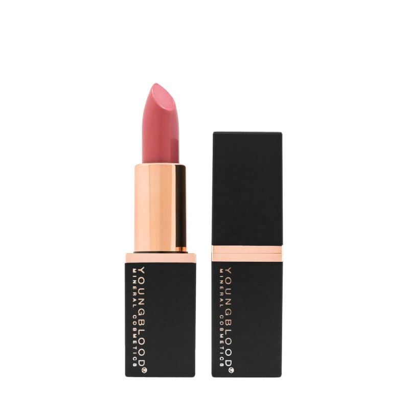 YOUNGBLOOD kreminiai mineraliniai lūpų dažai „Mineral Creme Lipstick“ – Rosewater
