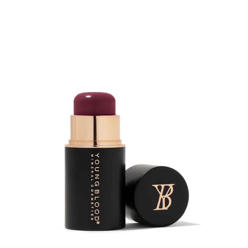 Youngblood trys viename kreminiai skaistalai, lūpų dažai ir akių šešėliai “Vivid Luxe Crème Blush” 2,5g – Merlot