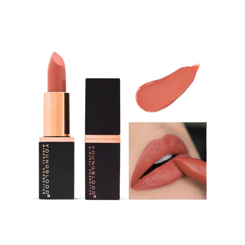 YOUNGBLOOD kreminiai mineraliniai lūpų dažai „Mineral Creme Lipstick“