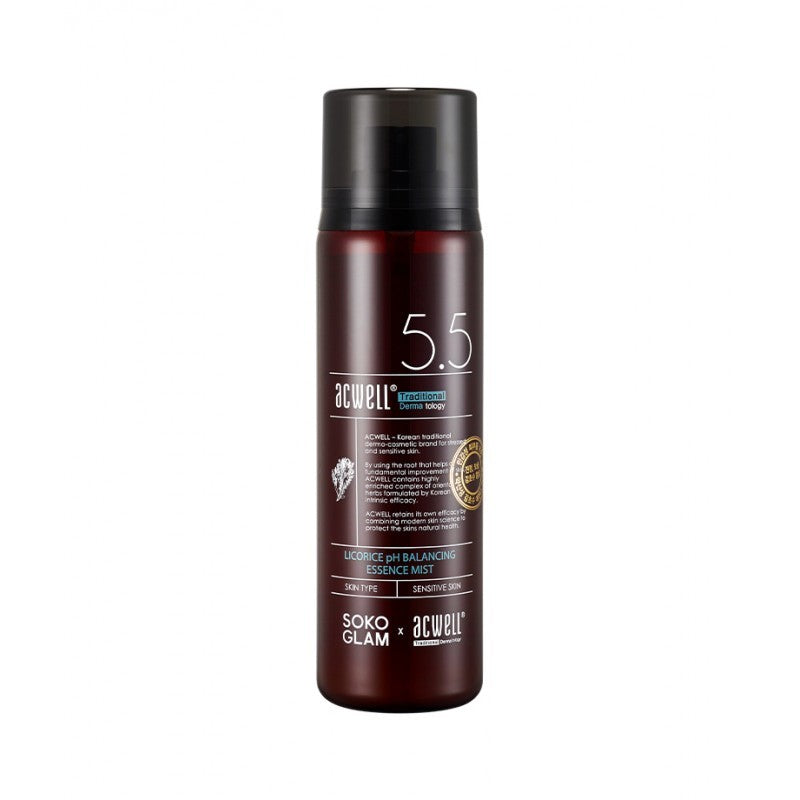 ACWELL Drėkinanti ir balansuojanti dulksna jautriai odai "Licorice pH Balancing Essence Mist", 100 ml