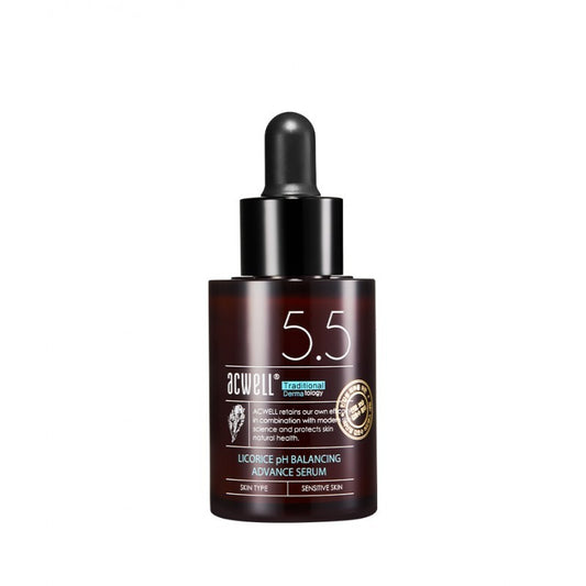 ACWELL Drėkinantis, skaistinantis veido serumas su saldymedžio ekstraktu "Licorice pH Balancing Advance Serum", 30 ml