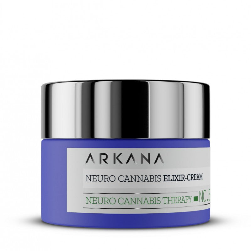 ARKANA Neuro kremas su eliksyru įtemptai ir jautriai odai „Neuro Cannabis Elixir-Cream“, 50 ml