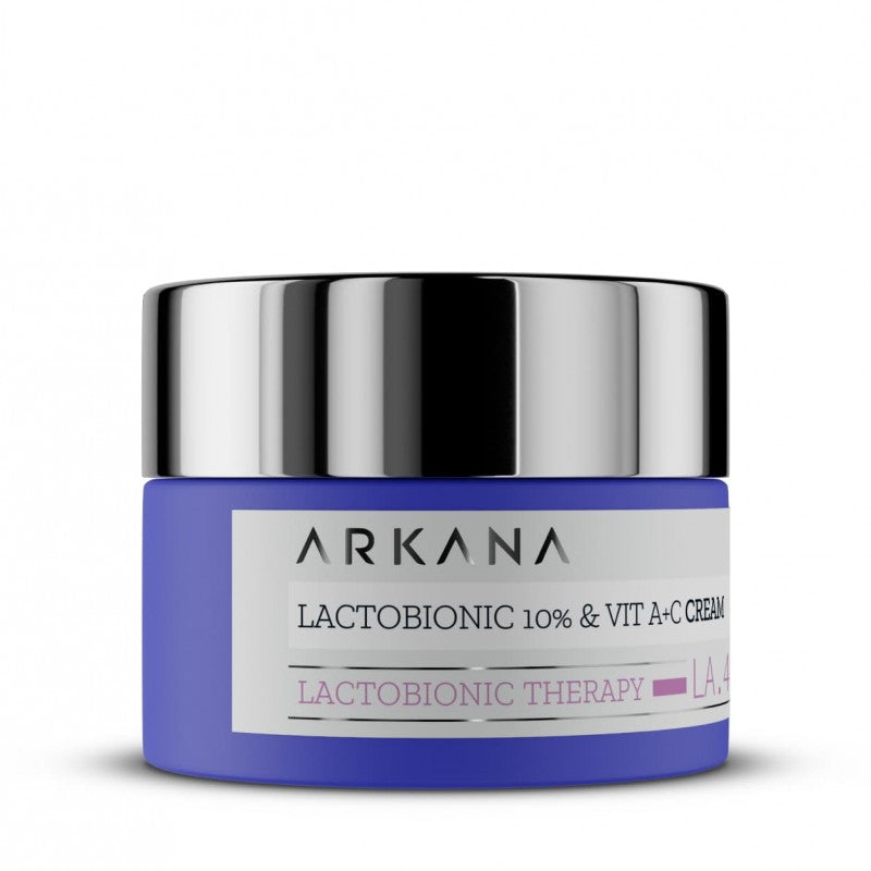 ARKANA Kremas su laktobionine rūgštimi ir vitaminais A ir C „Lactobionic 10% + Vit A&C Cream”, 50 ml