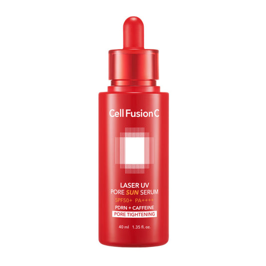 Poras mažinantis serumas-SPF apsauga su PDRN "Laser UV Pore Sun Serum SPF 50+ PA++++", Cell Fusion C, 40ml