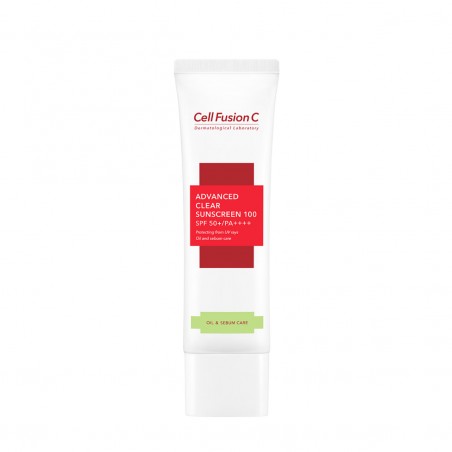 Cell Fusion C Advanced Clear Sunscreen 100 SPF50+ PA++++ – kremas nuo saulės riebiai odai, 50 ml