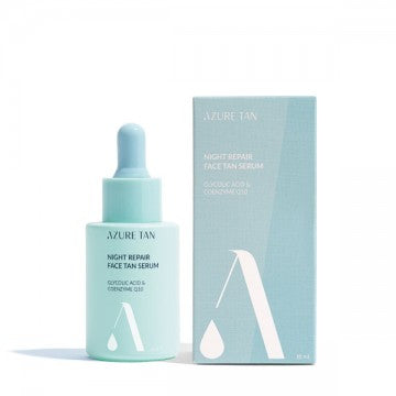 Azure Tan Night Repair Tan Serum – naktinis veido įdegio serumas, 30ml