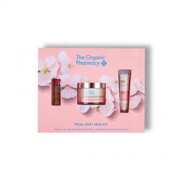 The Organic Pharmacy Petal Soft Skin Kit – veido ir paakių priežiūros rinkinys