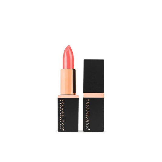 YOUNGBLOOD kreminiai mineraliniai lūpų dažai „Mineral Creme Lipstick“ – Coral Beach