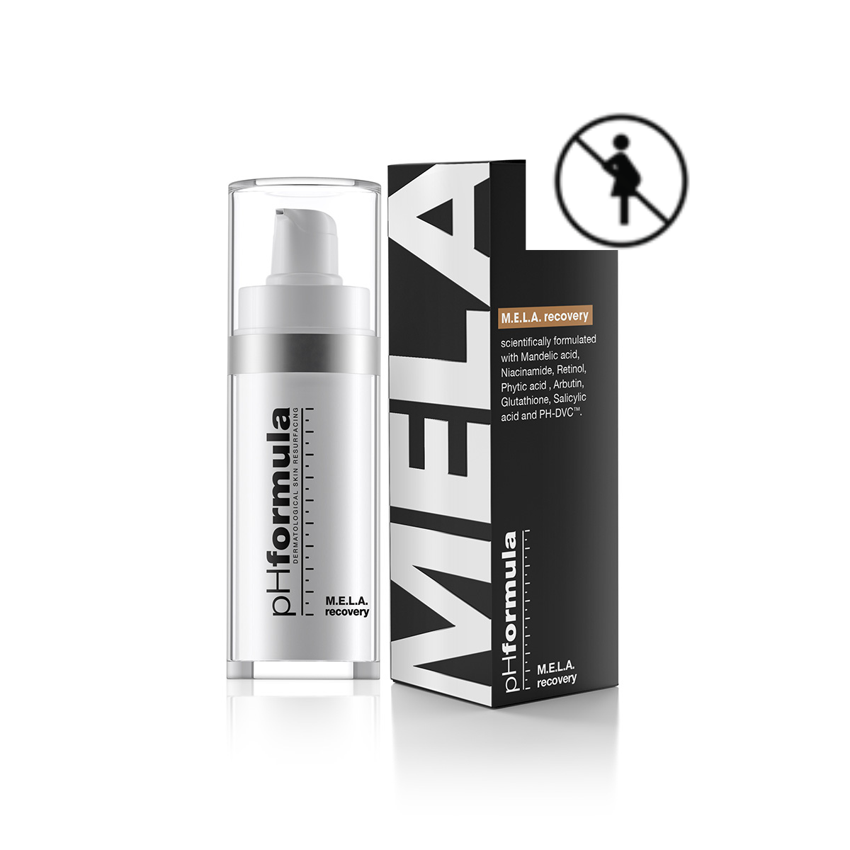 pHformula M.E.L.A. recovery – aktyvus veido kremas, 30 ml